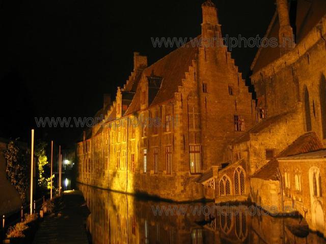 BelgiÃ« - Brugge bij nacht