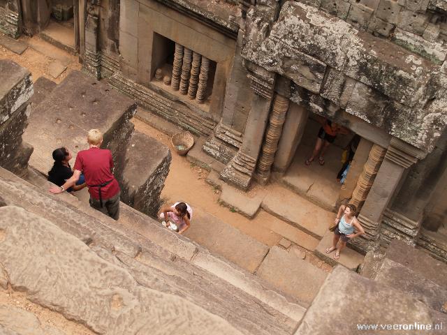 Cambodja - Steile trappen