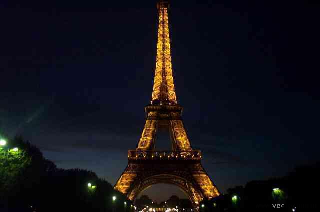 Frankrijk - Eiffeltoren bij nacht