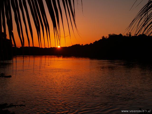 Suriname - Zonsondergang Suriname