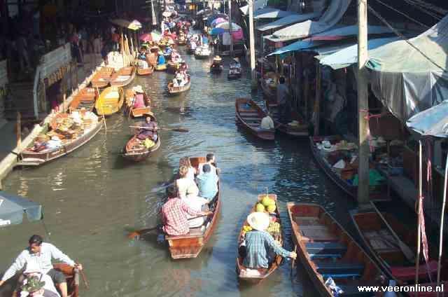 Thailand - Drijvende markt